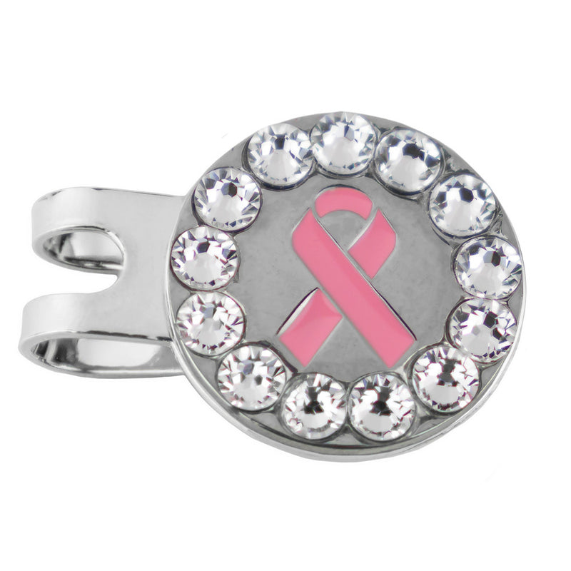 Pink Ribbon Ball Marker - Clear